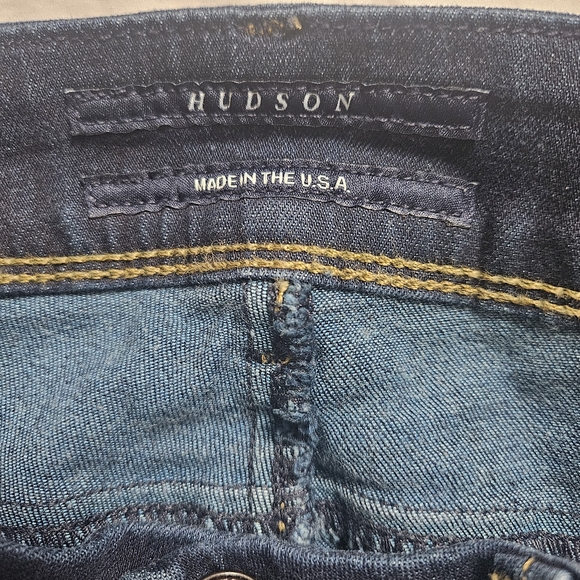 HUDSON Women's Mid-Rise Beth Baby Bootcut Jean button flap skinny 90s Y2K Sz 26 - Picture 5 of 7